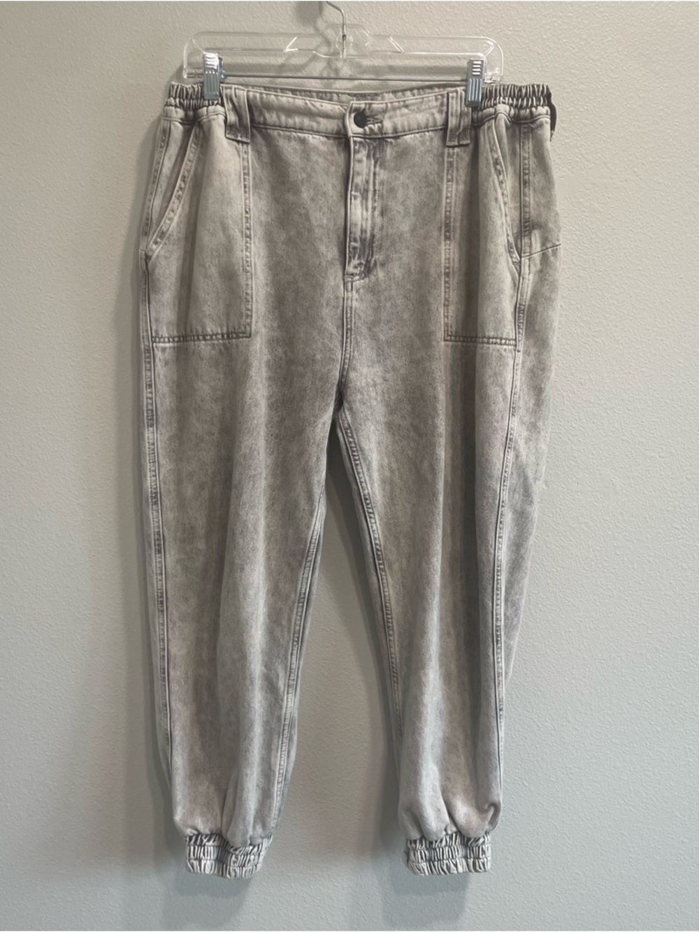 AllSaints light gray denim joggers size 12 women’s,casual